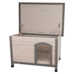 85x60x58cm Casota de madeira Trixie Natura com telhado plano