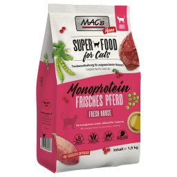 1,5kg cavalo Adult Monoprotein MAC's Superfood ração para gatos