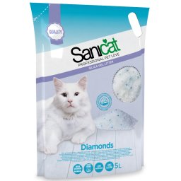 5l Sanicat Diamonds areia de sílica gatos