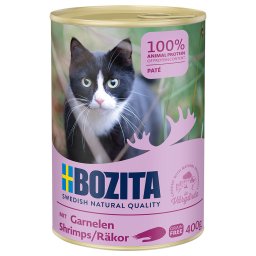 6x400g camarão Bozita comida húmida gatos