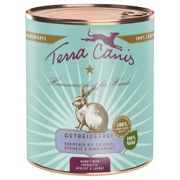 6x800g Coelho Terra Canis comida húmida cães