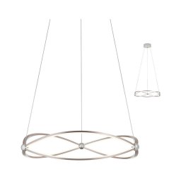 Redo 01-2251 - Candeeiro suspenso LED com regulação QUARK LED/43W/230V 3000K cromado