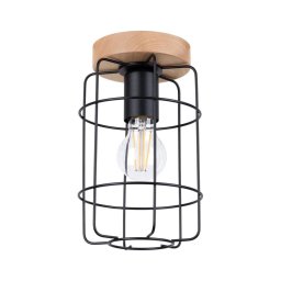 Sollux SL.1262 - Iluminação de teto GOTTO 1xE27/15W/230V preto