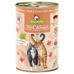 6x400g vitela e coelho DeliCatessen GranataPet comida gatos