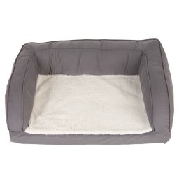 Cama ortopédica cinzenta para cães C140xL80xA32cm