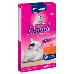 24x15g Vitakraft Cat Liquid Snack com pato