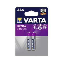 Varta 6103301402 - 2 pçs Célula de lítio ULTRA AAA 1,5V