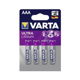 Varta 6103301404 - 4 pçs Célula de lítio ULTRA AAA 1,5V