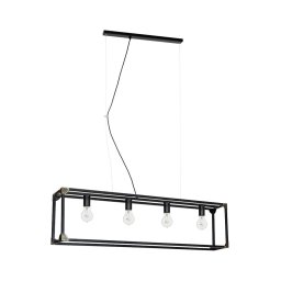 Luz pendente TRUNK 4xE27/60W