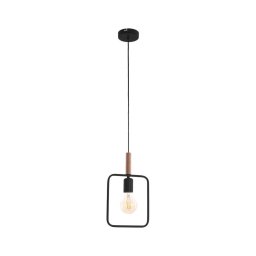 Candelabro sobre um fio FRAME 1xE27/60W/230V preto