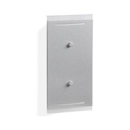 Telefunken 307704TF - Iluminação de parede exterior LED 2xLED/3W/230V IP44 prateado