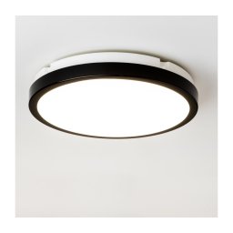 Brilagi - Iluminação de teto de casa de banho LED PERA LED/24W/230V diâmetro 28 cm IP65 preto
