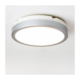 Brilagi - Iluminação de teto de casa de banho LED PERA 18W/230V diâmetro 22 cm IP65 prateado
