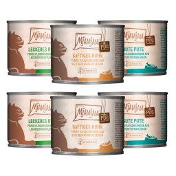 6x200g misto puro prazer da carne MjAMjAM comida húmida para gatos