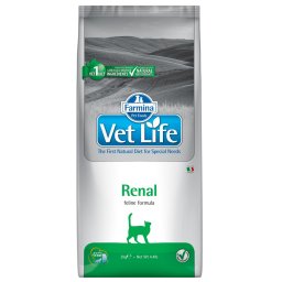 2kg de ração Farmina Vet Life Renal Feline Dry Cat Food