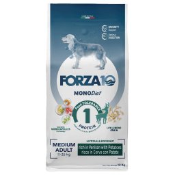12 kg veado com batata Medium Diet Forza 10 ração para cães