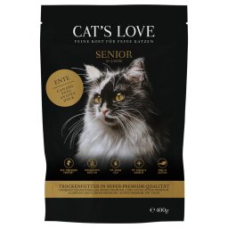 400g pato Senior Cat's Love ração para gatos