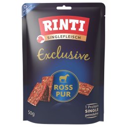 50g cavalo pur monoproteico Exclusive RINTI snack para cães