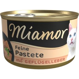 24x85g Miamor Patê fígado aves para gatos