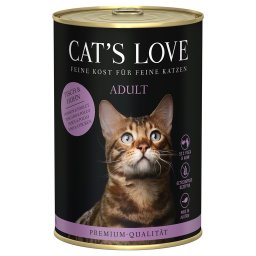 6x400g peixe e frango Cat's Love comida húmida para gatos