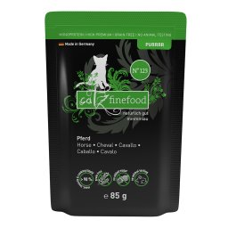 8x85g cavalo Purrrr catz finefood comida húmida para gatos