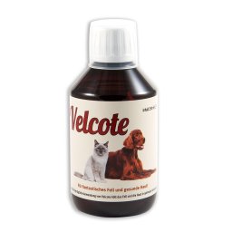 250ml Óleo Velcote GRAU suplementos para pele e pelo de cães e gatos