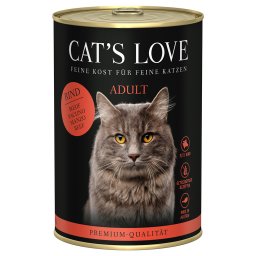 6x400g vaca Cat's Love comida húmida para gatos