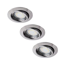 Rabalux 1050 - CONJUNTO 3xLED Iluminação embutida LITE 3xGU10-LED/3W/230V