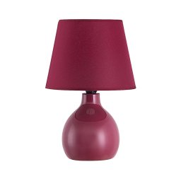 Rabalux 4478 - Lâmpada de mesa INGRID 1xE14/40W/230V vínová