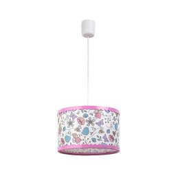 Rabalux - Candelabro suspenso de criança 1xE27/40W/230V rosa