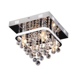 Rabalux 2238 - Candelabro montado à superfície de cristal PALLAS LED/23W/230V + 4xE14/40W