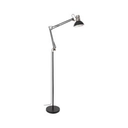 Rabalux 2196 - Candeeiro de chão ARISTEO 1xE27/40W/230V preto/cromado brilhante