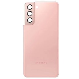 Tampa Traseira para Samsung Galaxy S22 Plus com Lente Pink Gold