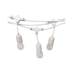 Cordão luminoso para exterior STRING 15xE27/40W/230V 15m IP65