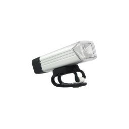 Luz LED recarregável para bicicleta LED/5W/3,7V IPX4 1200 mAh prata