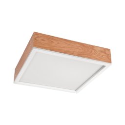Iluminação de teto OAK SQUARE 4xE27/15W/230V 39x39 cm carvalho/branco