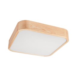 Iluminação de teto NATURAL SQUARE 4xE27/15W/230V 45x45 cm pinho