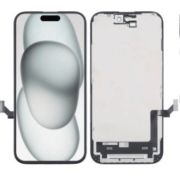 Display ou ecrã LCD e Touch para Apple iPhone 15 preto Incell