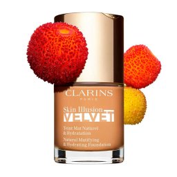 Clarins Bases de Maquilhagem Skin Illusion Velvet Makeup Sérum com acabamento mate 114N