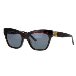 Balenciaga Óculos de sol para mulheres BB0132S 002 T53 Acetato Havana Gold Green