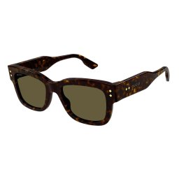Gucci Eyewear Óculos de sol para homens GG1217S 002 T53 Acetate 145 Havana
