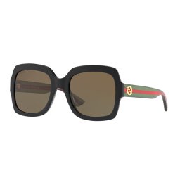 Gucci Eyewear Óculos de sol para mulheres GG0036SN 002 Acetato Shiny Black