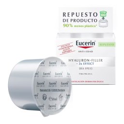 Eucerin Cosméticos Faciais Hyaluron-Filler Día FPS 15 para piel seca recarga