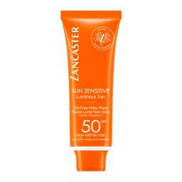 Lancaster Protetor solar facial Sun Sensitive Oil-Free Milky Fluid SPF50