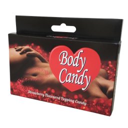 Pó para o corpo Comestível Body Candy com sabor morango pack de 2x16gr