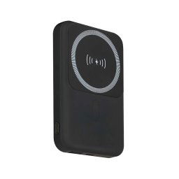 Power Bank Magnética com carregamento sem fios 10 000mAh/20W/3,7V preto
