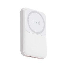 Power Bank Magnética com carregamento sem fios 10 000mAh/20W/3,7V branco