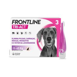 6 x 4 Frontline® Tri-Act pipetas para cães de 20 a 40 kg
