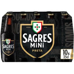 Cerveja Preta Sagres - Pack 12 x 25cl