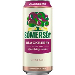 Sidra Somersby Blackberry Lata - Pack 4 x 500ml (Big Size)
